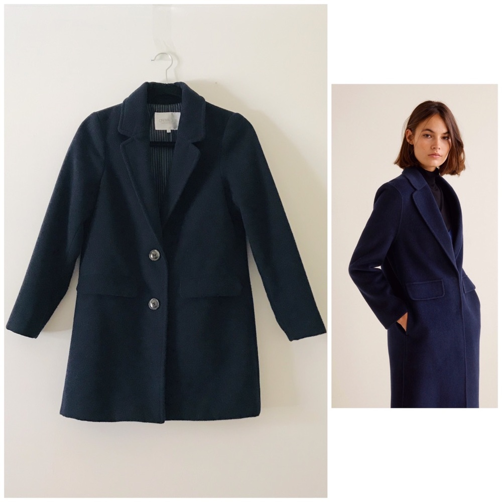 🍒 Navy Blue Coat by CINEMA CLUB